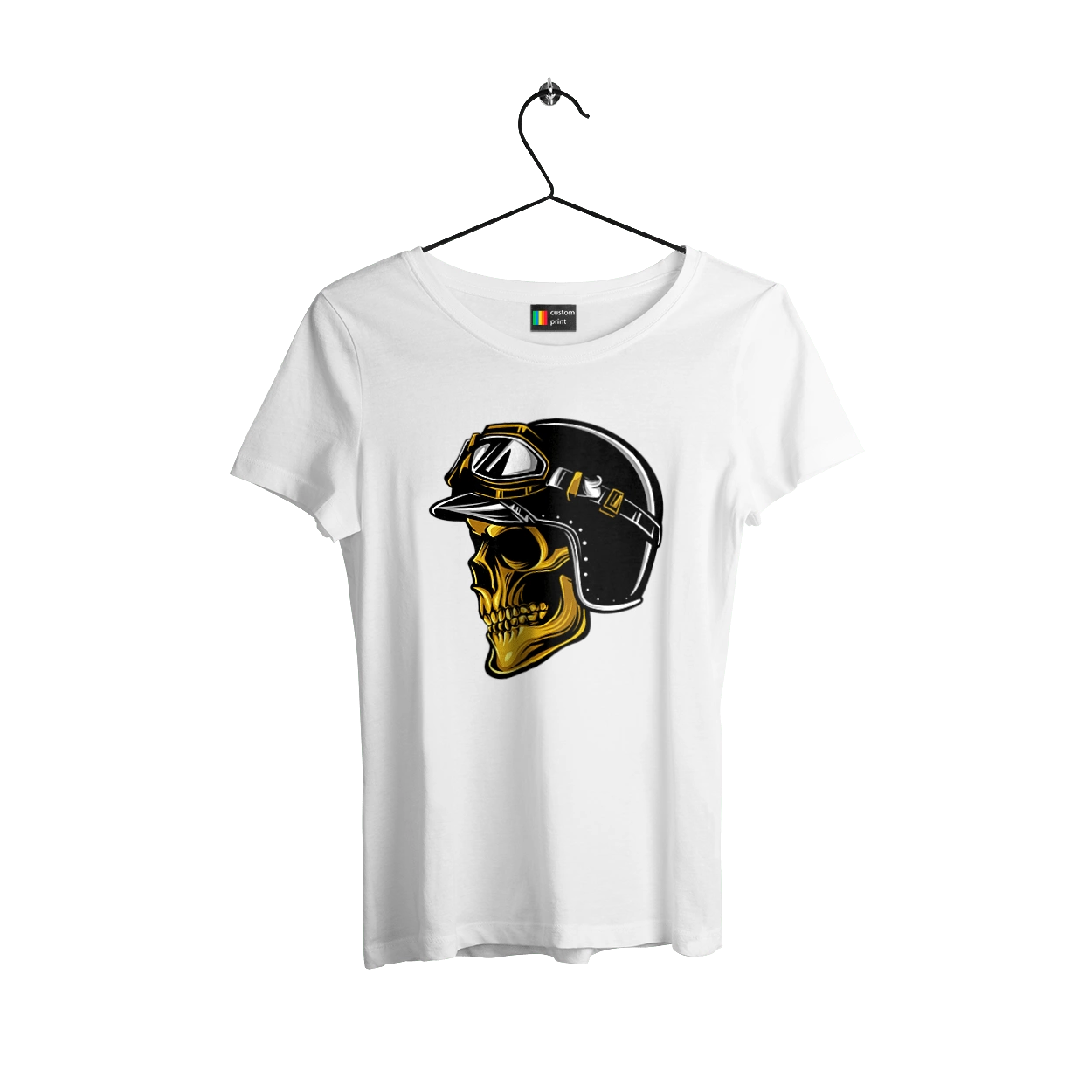 Череп в мотошлеме