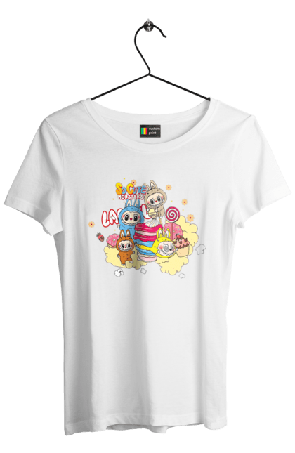 Women`s t-shirt with prints Labubu. Labubu, toys, weird cute. 2070702