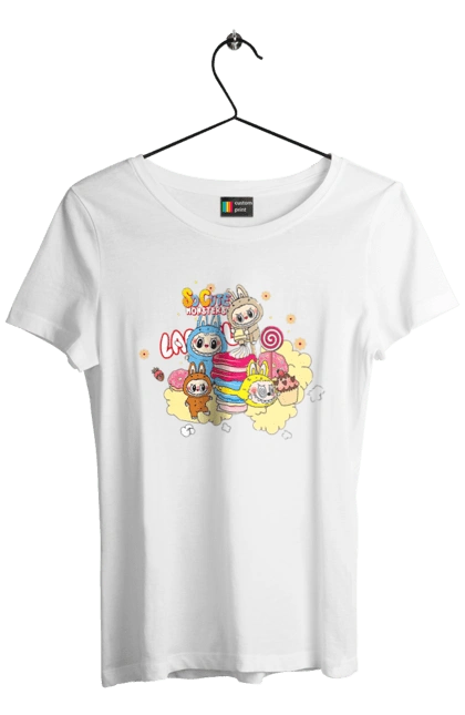 Women`s t-shirt with prints Labubu. Labubu, toys, weird cute. 2070702