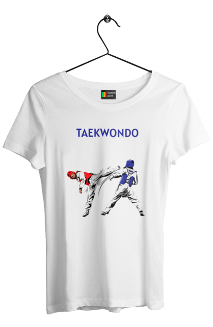 Women's t-shirt with prints Taekwondo. Korea, martial arts, sport, taekwondo, training. 2070702