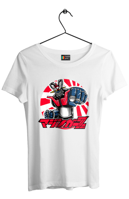 Women's t-shirt with prints Mazinger Z Grendizer. Anime, goldorak, goldrake, grendizer, manga, mazinger z, mecha, robots. 2070702