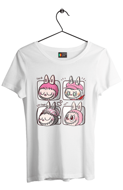 Футболка жіноча з принтом "Labubu". Labubu, weird cute, іграшки, лабубу. 2070702