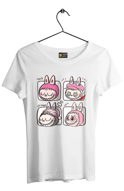 Women`s t-shirt with prints Labubu. Labubu, toys, weird cute. 2070702