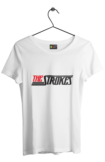 Футболка женская с принтом The Strokes. Strokes, альтернативный рок, гаражный рок, группа, инди, инди-рок, музыка, постпанк-ривайвл, рок. 2070702