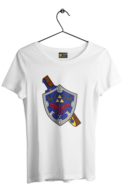 Women's t-shirt with prints The Legend of Zelda. Action movie, adventure, arcade, game, legend of zelda, nintendo, quest, shigeru miyamoto, video game, zelda. 2070702