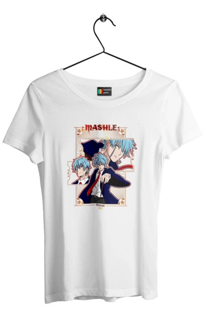 Women`s t-shirt with prints Magic and Muscles Lance Crown. Adventure, anime, comedy, lance crown, magic and muscles, manga, mashle. 2070702