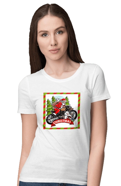 Santa on a motorcycle