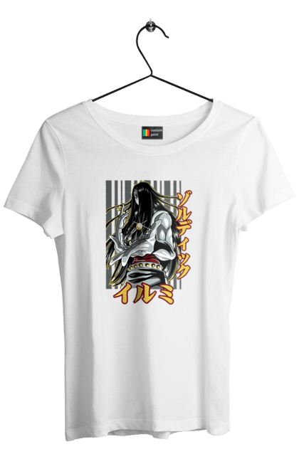 Women's t-shirt with prints Hunter × Hunter Illumi Zoldyck. Anime, hunter, hunter × hunter, hunter hunter, illumi, illumi zoldyck, manga, zoldyck. 2070702