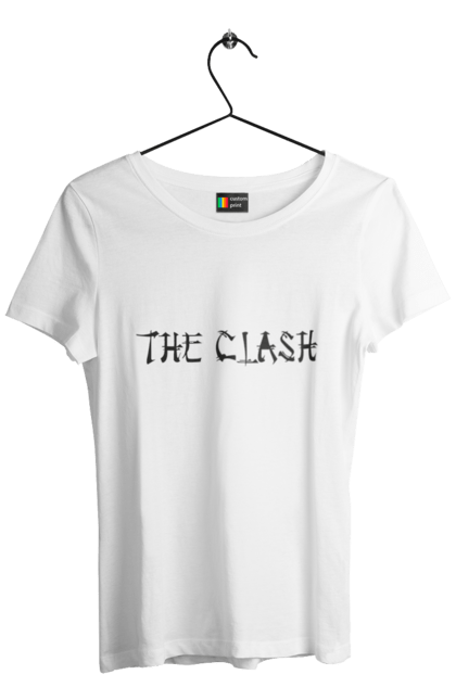 Women's t-shirt with prints The Clash. Clash, dub, group, music, punk, punk rock, reggae, rock, rock`n`roll. 2070702