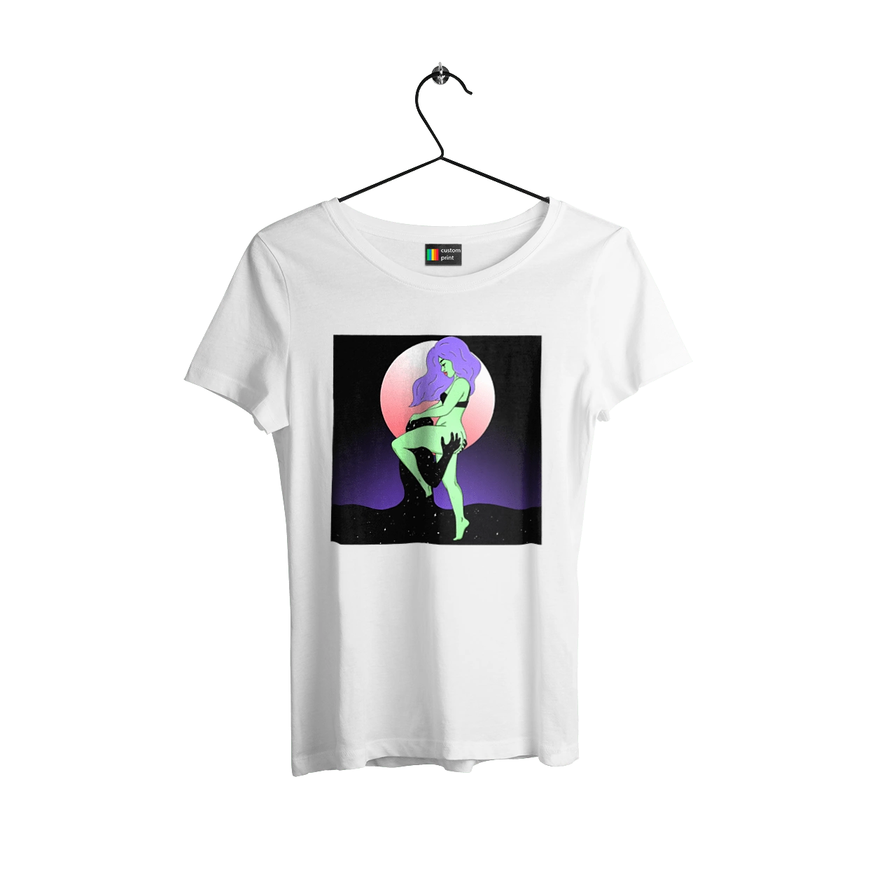 Зелена Дівчина І Місяць