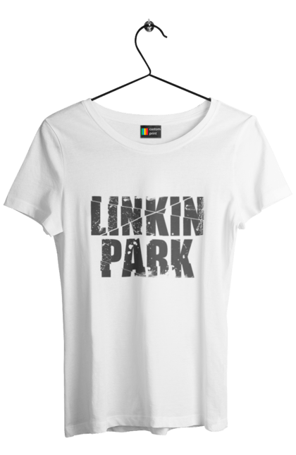 Футболка жіноча з принтом "Лінкін Парк". Linkin park, rock, альтернативний метал, альтернативний рок, альтернативный рок, лінкін парк, музика, ню метал, реп метал, рок, рок група. KRUTO.  Магазин популярних футболок