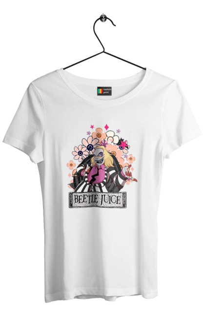 Women`s t-shirt with prints Beetlejuice. Beetlejuice, comedy, ghost, horror, movie, tim burton, warner bros. 2070702