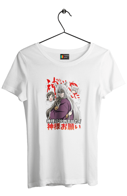 Футболка жіноча з принтом "Приємно познайомитись, Бог Томое". Kamisama, kamisama kiss, tomoe, аніме, манга, приємно познайомитись, приємно познайомитись бог, томое. 2070702