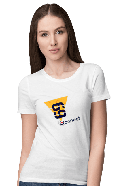 Футболка жіноча з принтом "69  є контакт". Жарт, контакт, прикол, секс. 2070702