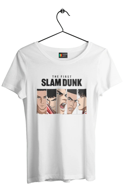 Women`s t-shirt with prints Slam Dunk. Anime, basketball, comedy, manga, school, shonen, slam dunk, sports anime. 2070702