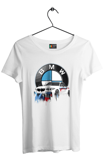 Футболка жіноча з принтом "BMW". Bmw, авто, бмв, бмв фан, фанклуб. 2070702