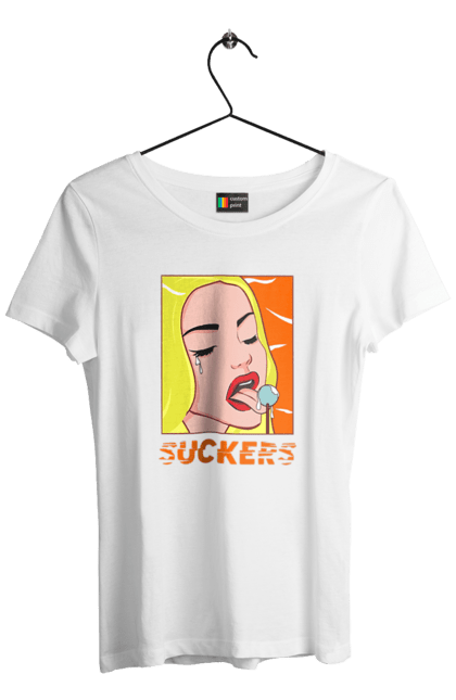 Футболка жіноча з принтом "Чупа чупс". Гумор, мем, прикольна, сакерс, смішна, чупа чупс. 2070702