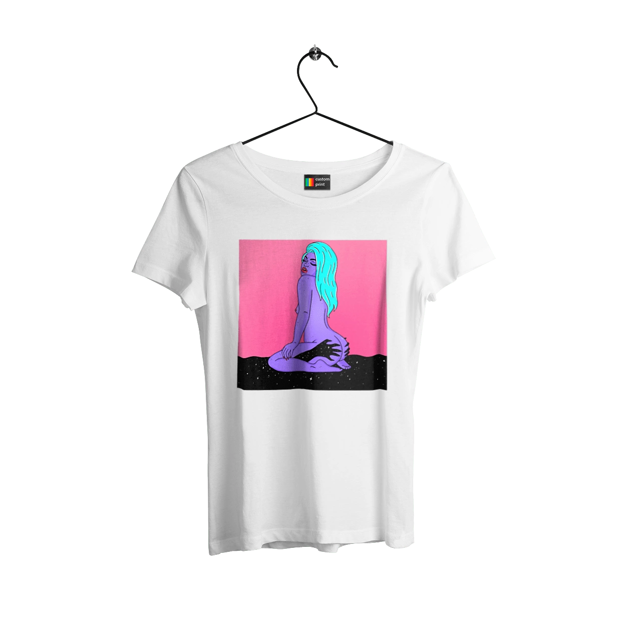 Purple Girl In Hands