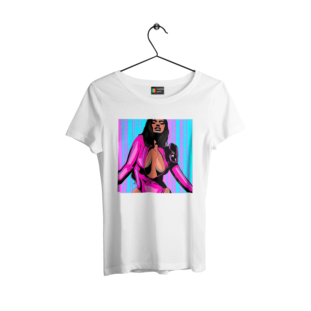 Girl With Deep Neckline