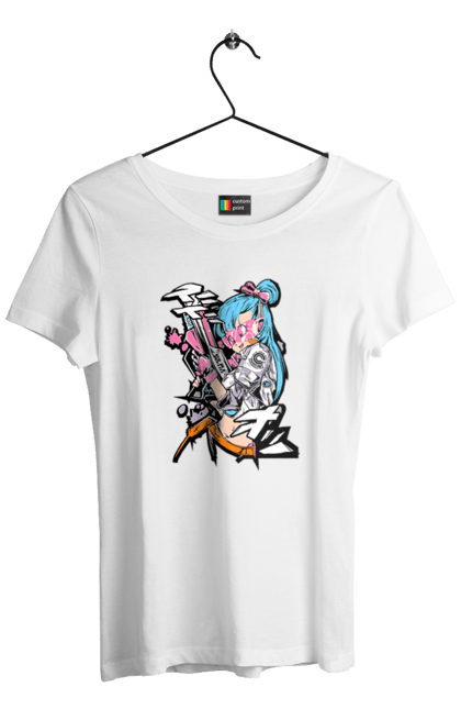 Women's t-shirt with prints Dragon Ball Bulma. Anime, bulma, dragon ball, goku, manga, tv series, vegeta. 2070702