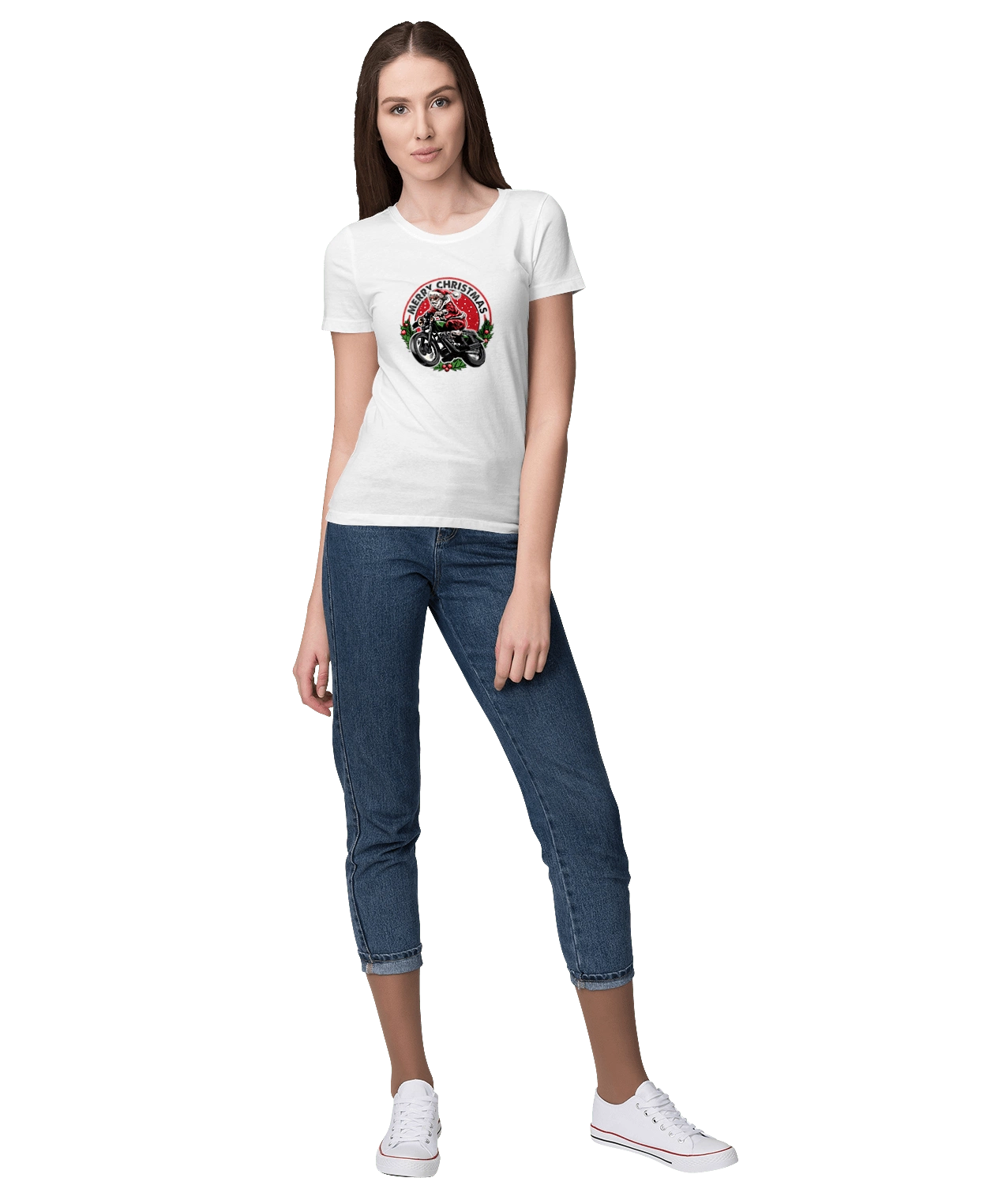 Щасливого Різдва, дід мороз на мотоциклі