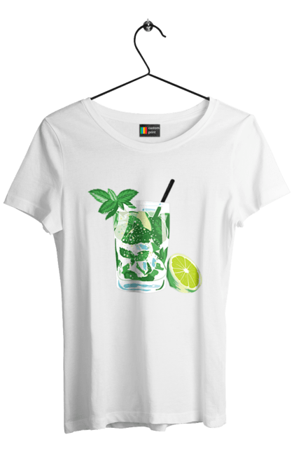 Women`s t-shirt with prints Mojito And Lemon Drink. Drink, lemon, mojito. 2070702