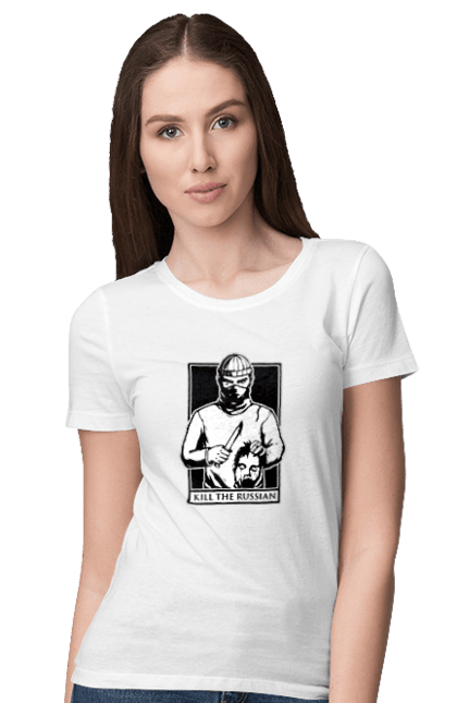 Women`s t-shirt with prints Kill the russian. Kill, kill the russian, kill the russian instagram, olx, russian, the. 2070702