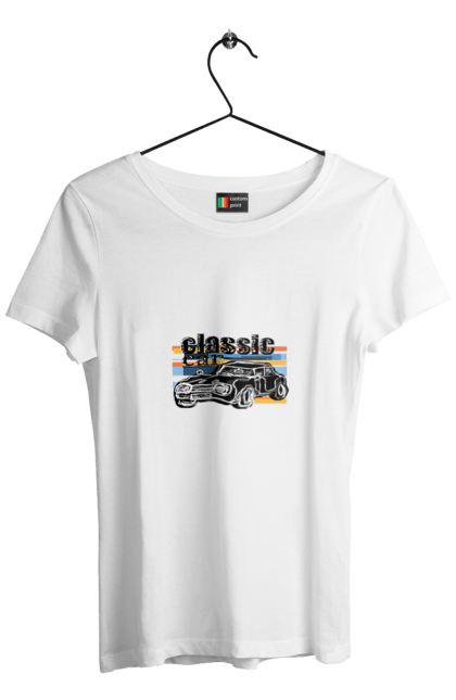 Women`s t-shirt with prints Print Classic Car. Car, classic, retro car, vintage car. 2070702