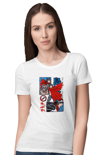 Women's t-shirt with prints Akira Tetsuo Shima. Akira, anime, cyberpunk, manga, tetsuo shima. 2070702