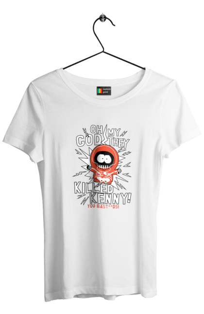 Women's t-shirt with prints South Park Kenny. Cartoon series, kenny, kenny mccormick, south park. 2070702