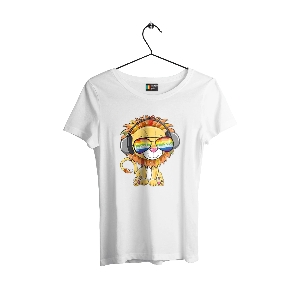 Lion In Glasses And Headphones