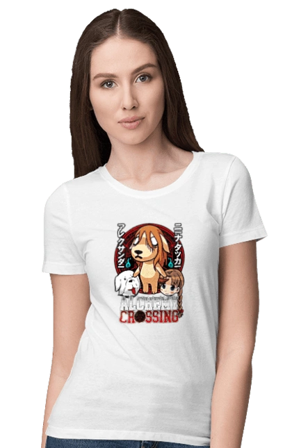 Футболка женская с принтом Стальной алхимик Нина. Fullmetal alchemist, nina, аниме, манга, нина, ранобе, стальной алхимик, стимпанк. 2070702