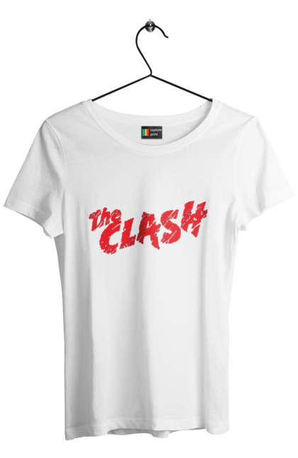 Футболка жіноча з принтом "The Clash". Clash, група, даб, музика, панк, панк рок, реггей, рок, рок н ролл. 2070702