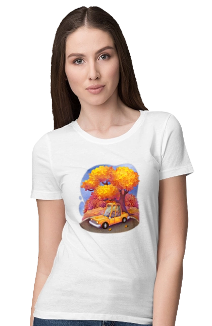 Осiнь Авто Дерево