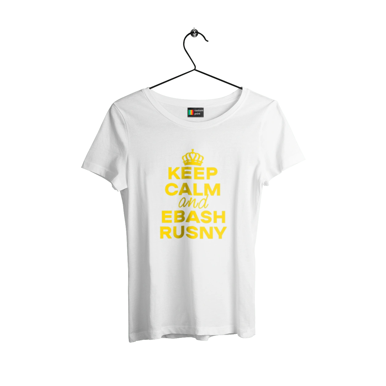 Keep Calm and Ebash Rusny yellow