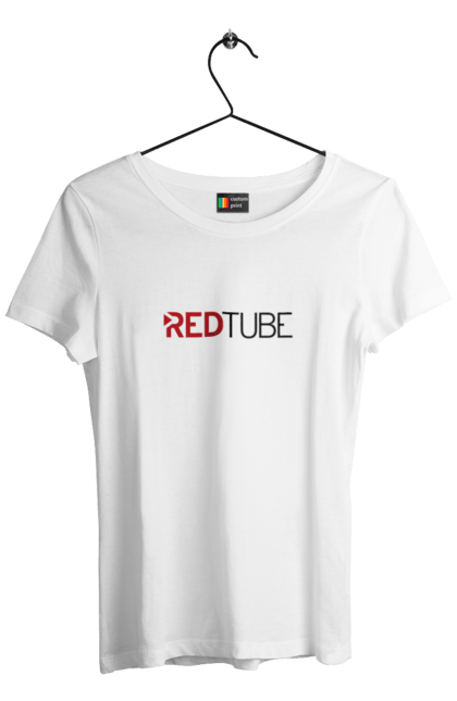 Футболка жіноча з принтом "Red tube". Бразерс, порно хаб, ред туб. 2070702