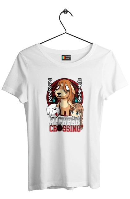 Футболка женская с принтом Стальной алхимик Нина. Fullmetal alchemist, nina, аниме, манга, нина, ранобе, стальной алхимик, стимпанк. 2070702