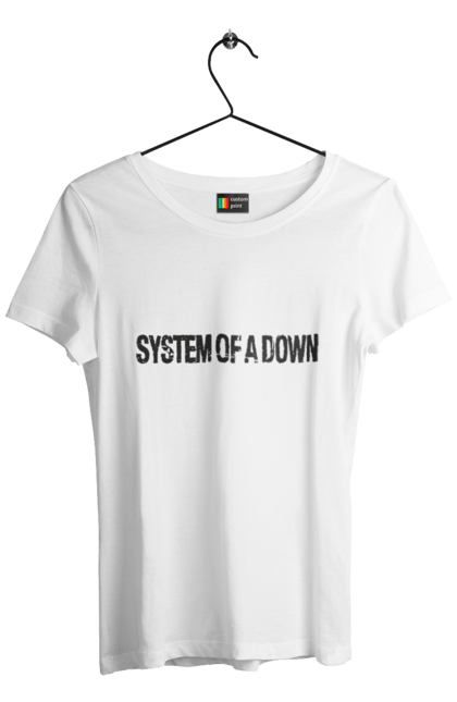 Футболка жіноча з принтом "System of a Down". Soad, альтернативний метал, група, метал, музика, ню метал, прогресивний метал, рок, хард рок, хеві метал. 2070702