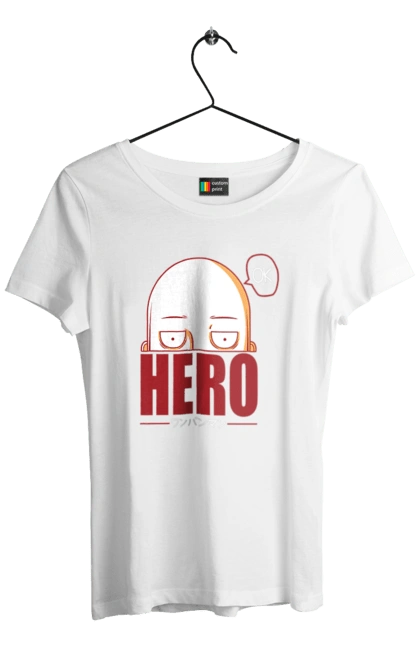 Women`s t-shirt with prints One Punch Man. Anime, comedy, manga, one punch man, one punch-man, one-punch man, opm, parody, saitama, superheroes. 2070702