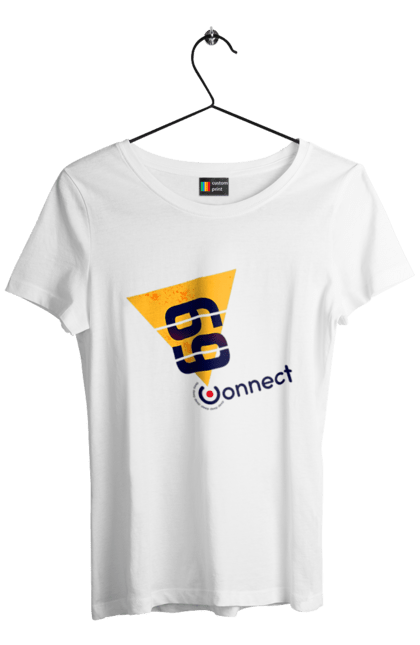 Футболка жіноча з принтом "69  є контакт". Жарт, контакт, прикол, секс. 2070702