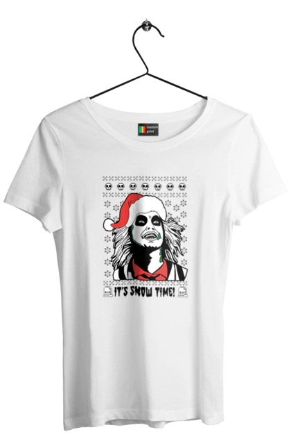 Women`s t-shirt with prints Beetlejuice. Beetlejuice, comedy, ghost, horror, movie, tim burton, warner bros. 2070702