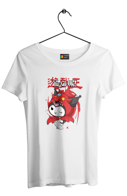 Women's t-shirt with prints Yu Gi Oh! Kuromi. Anime, character, hello kitty, kuromi, my melody, sanrio, yu gi oh, yugio. 2070702