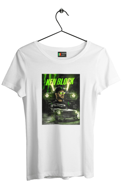 Women`s t-shirt with prints Ken Block. Ken block. 2070702