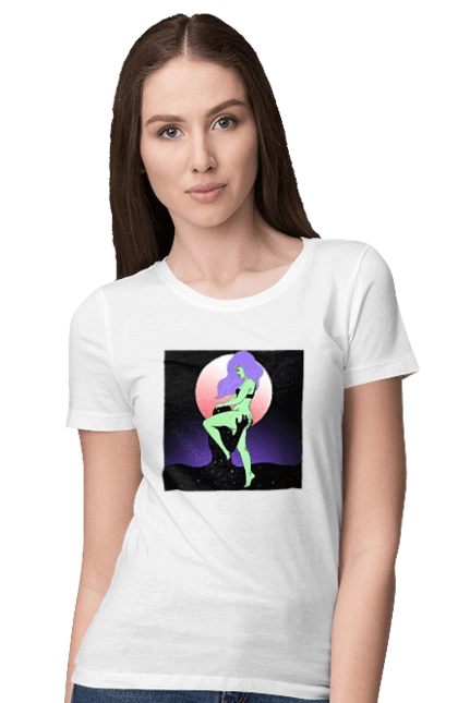 Зелена Дівчина І Місяць