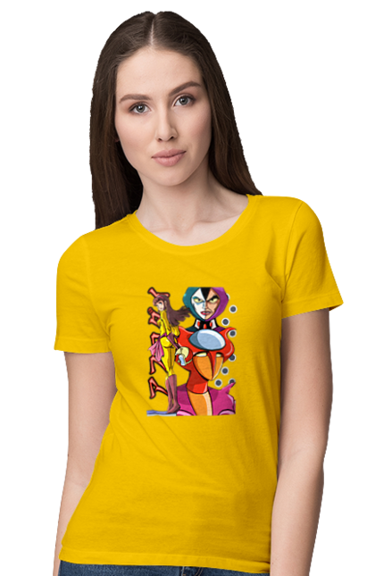 Women's t-shirt with prints Mazinger Z Aphrodite. Anime, aphrodite, manga, mazinger z, mecha, robots. 2070702