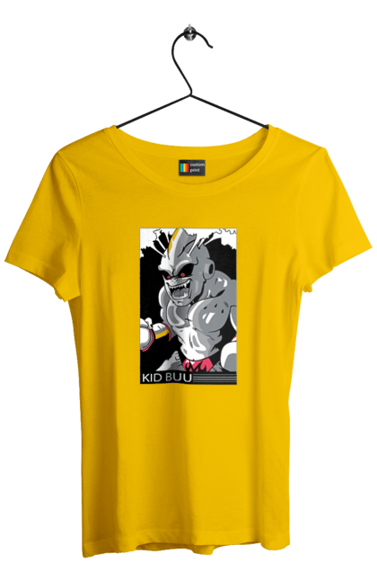 Women's t-shirt with prints Dragon Ball Majin Buu. Anime, antagonist, dragon ball, majin buu, manga, tv series. 2070702