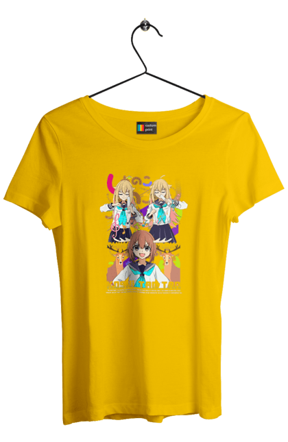 Women's t-shirt with prints My Deer Friend Nokotan. Anime, comedy, deer, manga, nokotan, shikanoko. 2070702