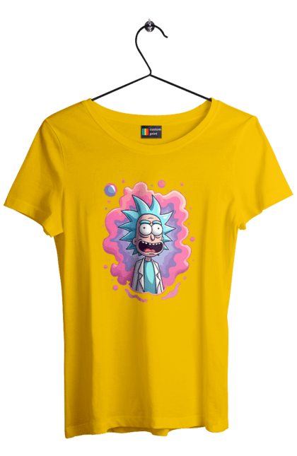 Футболка жіноча з принтом "Рік та Морті". Rick and morty, мультфільм, наукова фантастика, пригоди, рік, рік і морті, трагікомедія, чорний гумор. 2070702