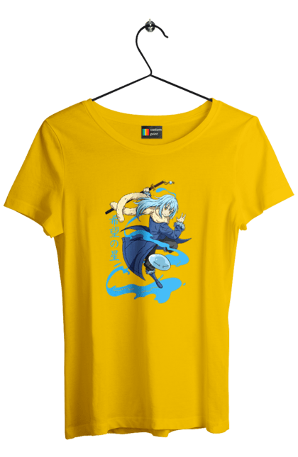 Women's t-shirt with prints Regarding Reincarnated to Slime. Anime, manga, reincarnated to slim, reincarnated to slime, rimuru, rimuru tempest, short story, slime. 2070702