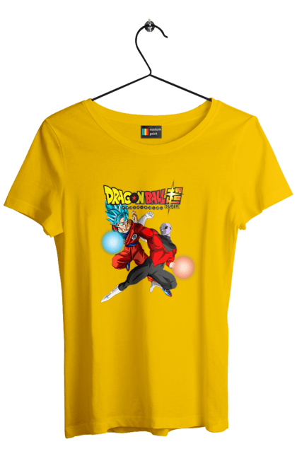 Women's t-shirt with prints Dragon Ball Son Goku. Anime, dragon ball, goku, manga, son goku, tv series. 2070702